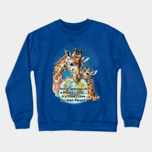 Parent Child Giraffe 2 Crewneck Sweatshirt